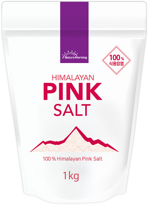 네이처모닝 히말라야 핑크솔트 가는입자, 1kg, 1개