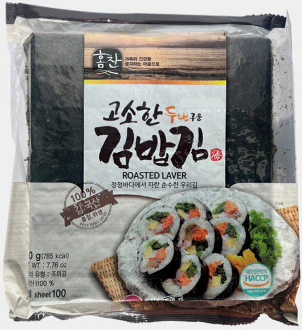 고소한 두번 구운 김밥김 220g 5개