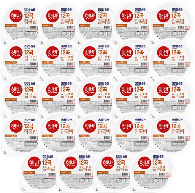 햇반 12곡밥, 210g, 24개
