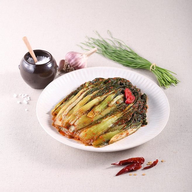 더바른김치 얼갈이 김치 1kg 전라도 국내산 얼갈이배추 맛있는 김치주문, 1개