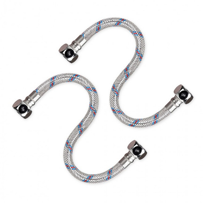 세면기고압호스 40cm 2개/욕실 세면대호스 연결관부속 sis*3452nv, 2개