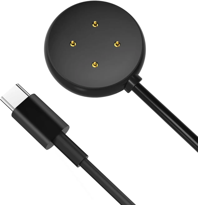 Google Pixel Watch 3/2 USB-C 스마트워치 충전기 교체용 케이블, 01 Black