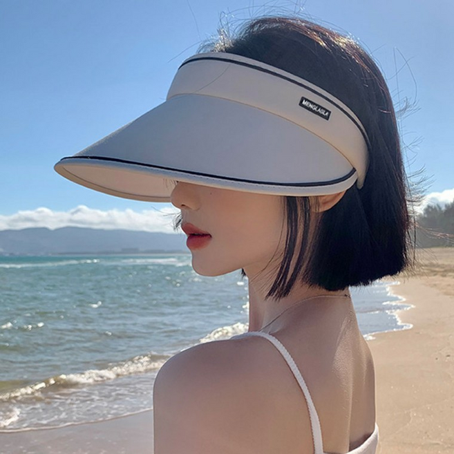 리현쓰 얼굴 작아보이는 접이식 썬캡 여성 여름 봄 자외선차단 모자 휴대용 UV차단 골프 여행 필수템 꿀꿀마켓
