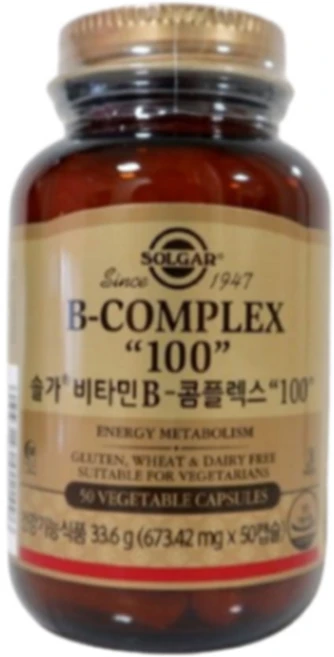 솔가 비타민B 콤플렉스 100, 50정, 1개 - 쿠팡
