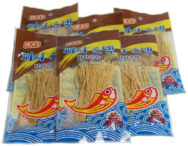 IKA'S 피시스낵 바비큐향, 13g, 48개