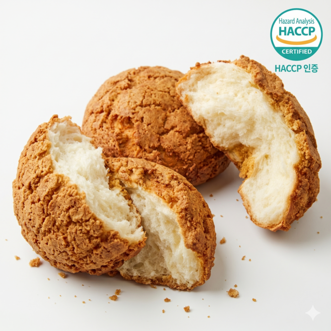 국내산 수제 소보루빵 통밀빵 개별포장, 30개, 90g