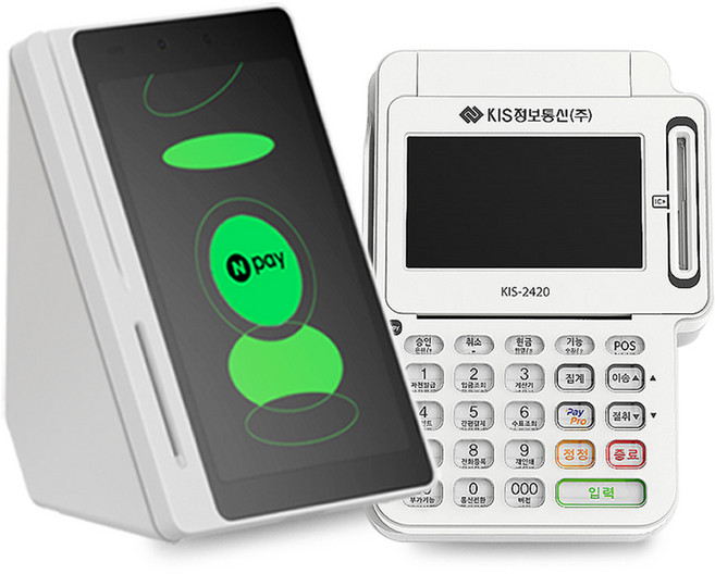 KIS-2420 네이버커넥트 키인결제 카드단말기 개인 사업자, 1개, KIS 2420+네이버커넥트
