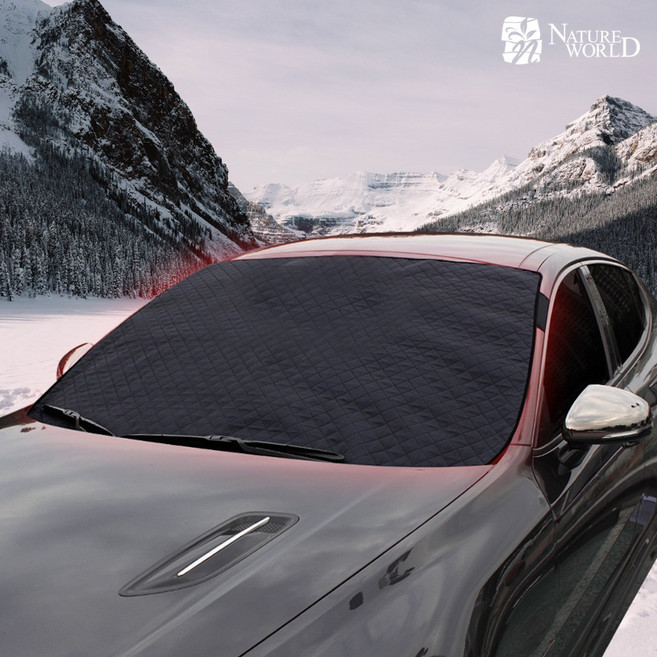네이처월드 맞춤제작 자동차 성에방지커버 일반형 앞유리 덮개 차량 햇빛가리개 차박 암막 커튼, NF소나타(일반형+보관가방), 1개