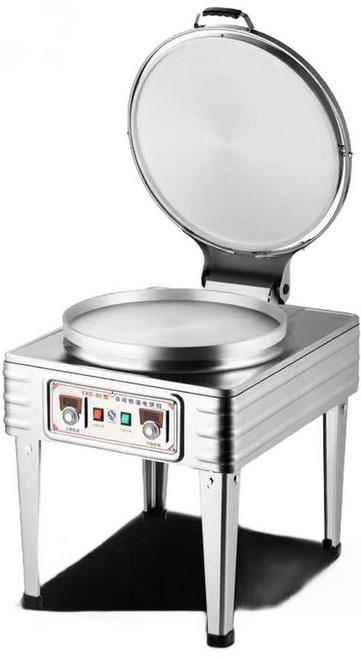 파전굽는기계 전부치기 부침개 업소용 철판 해물전 부침개굽는기계 대형 전기 식당용 양면, E. 80형 기계식 시계 냄비 지름 53CM 깊이 2.