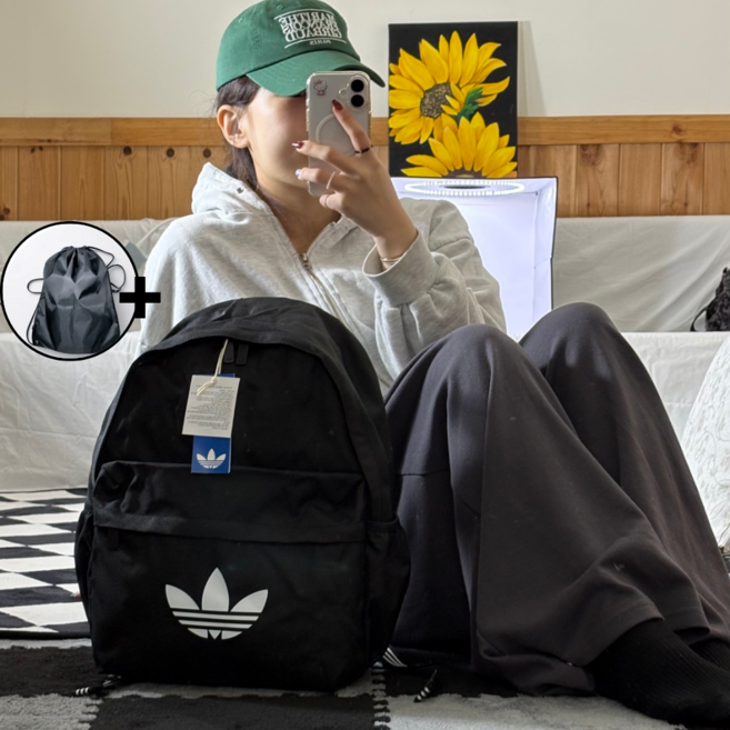 아디다스 학생 가방 백팩 신학기 책가방 데일리 클레식 신발주머니증정