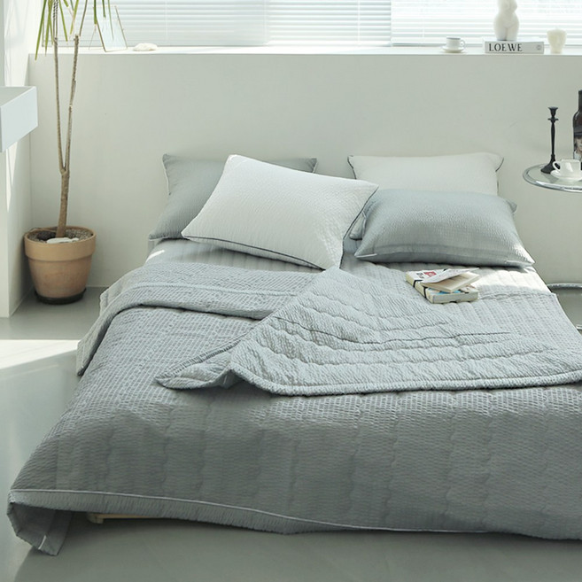 국내제조 띵스룸 쿨링 냉감 리플 여름 이불세트