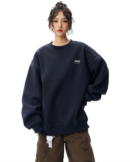 지프스피릿 남녀공용 데일리 헤비웨이트 무지 맨투맨 W867