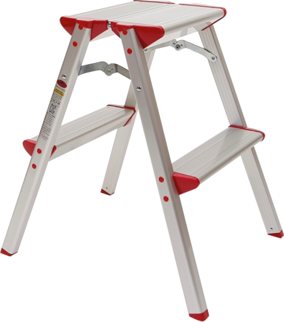 접이식 사다리 포유 가정용 광폭 알루미늄 발판 2단 2.55KG SU G2 미끄럼방지 다목적, 2단 2.55KG 광폭 알루미늄 사다리