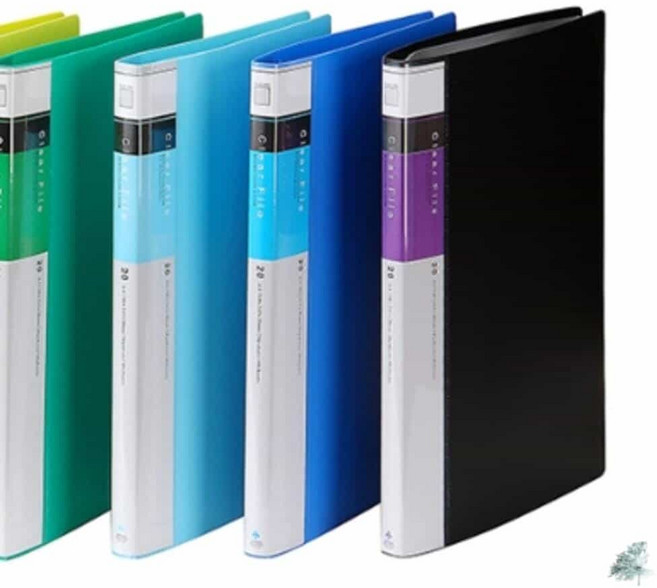 더캔보 문화 클리어화일 F520-7 20매 흑색 A4 50개입 클리어홀더