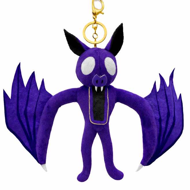 99일 키링 박쥐 인형 고퀄 수제 열쇠 고리, 1개, NIFKR99BAT