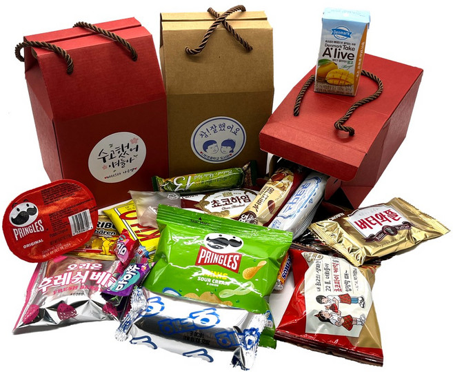 나나박스 손잡이 특대형 과자선물세트 5종, 10세트, 4호