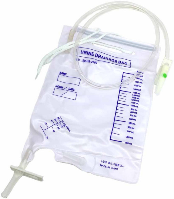 SD 유린백 소변백 주머니 유량 용적 측정장치 2000ml, 유린백(일반형) 1개, 1개
