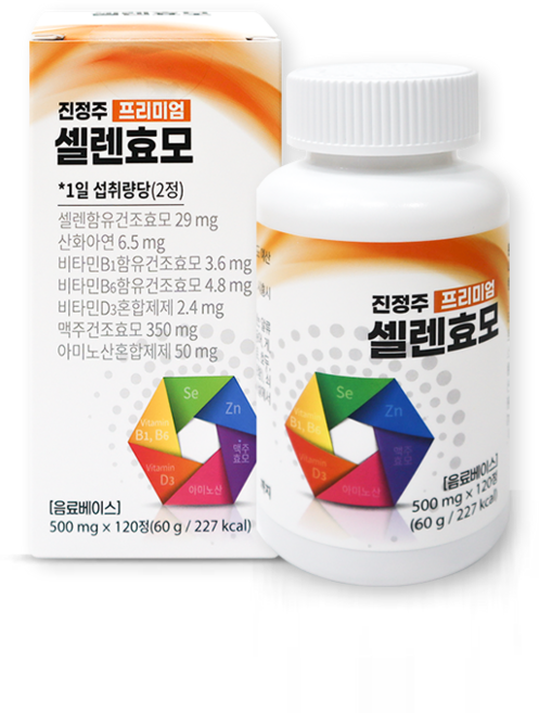 진정주 프리미엄 셀렌효모(120정), 1개, 120정