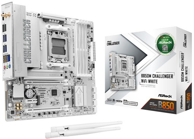 ASRock B850M Challenger WiFi 7 White 대원씨티에스