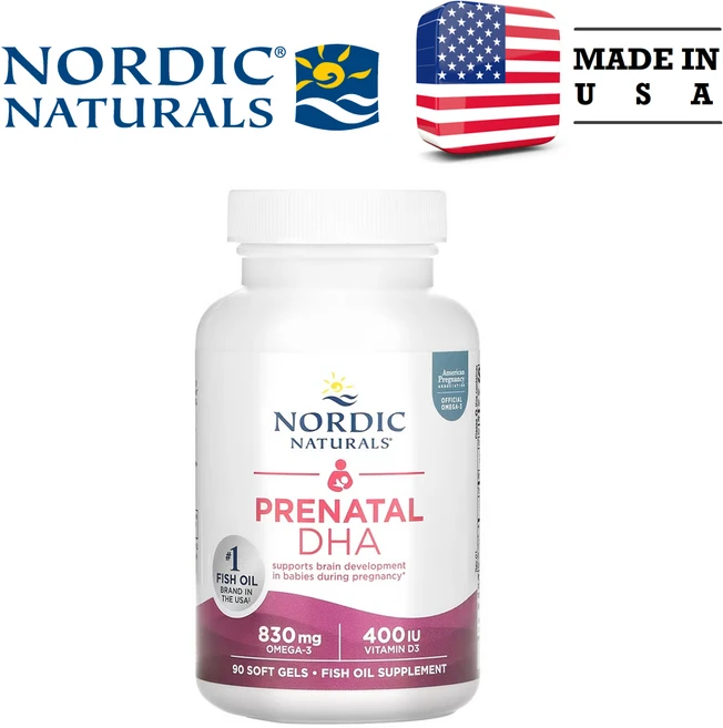 Nordic Naturals 노르딕내츄럴 임산부용 DHA 90정, 1개 - 쿠팡