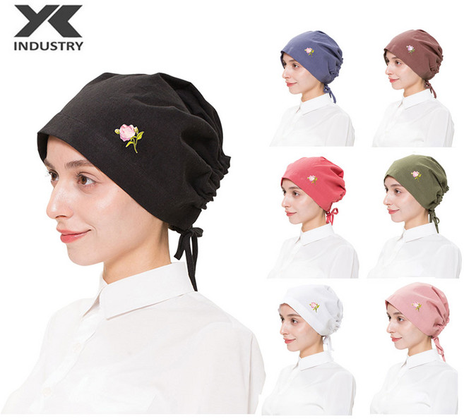 예경 김수미 린넨 두건(와펜 A형), 1개, 진분홍색(PO-0043-A)