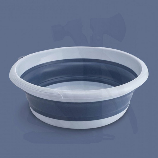 접이식 설거지통 휴대용 대야 청소 바구니 폴딩 양동이, 1개