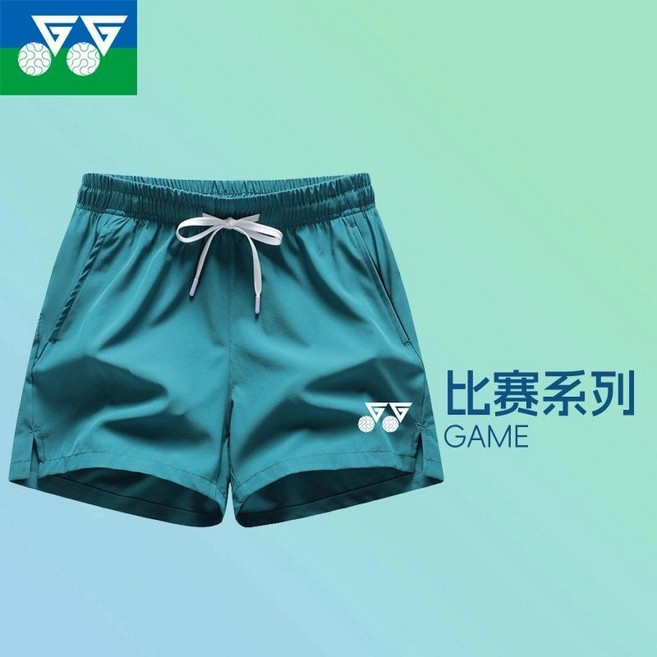 YY男女夏季外穿薄款速幹跑步彈力速幹短褲運動三分羽毛球短褲休閒