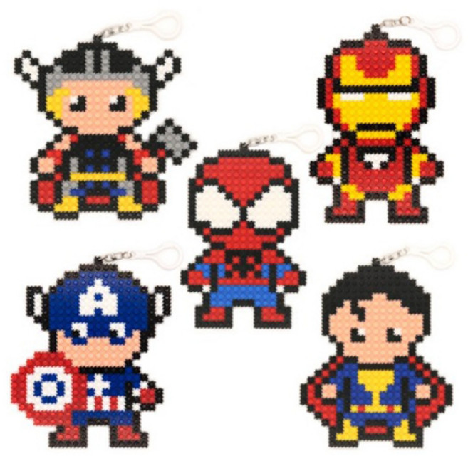 클레이피아 디폼 블록 히어로 5종 패키지 8mm, 혼합색상, 1개