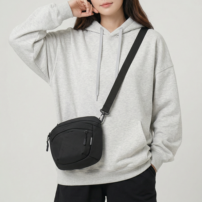 [담앤드솜 담솜온] 담에이 크로스백 슬링백 메신저백 생활방수 여행용 힙색 남녀공용 담앤드솜