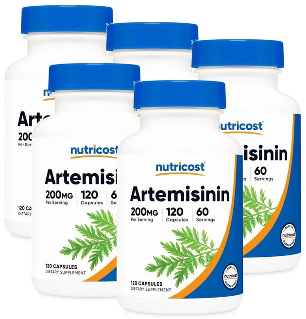 뉴트리코스트 아르테미시닌 200mg 캡슐 Nutricost Artemisinin, 5개, 120정 - 쿠팡