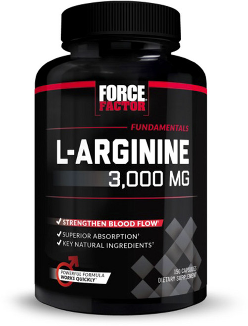 FORCE FACTOR 左旋精胺酸膠囊 3000mg, 1個, 150顆