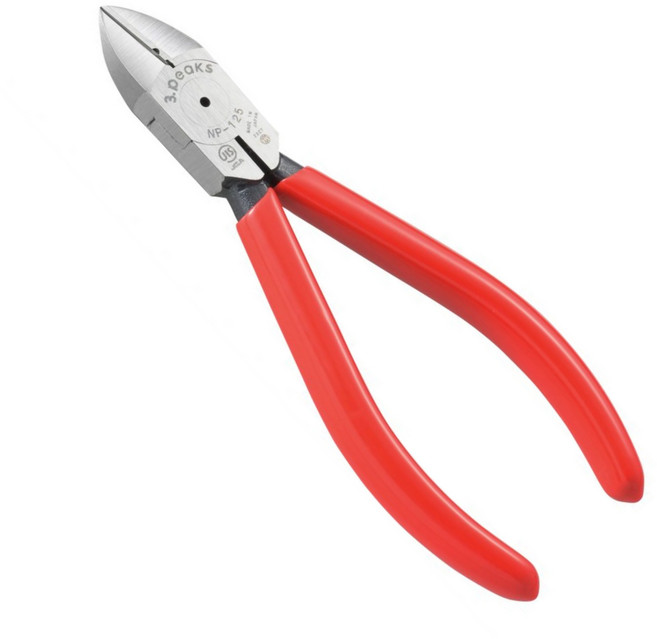 니퍼 125mm NP-125GH 5인치 쓰리픽스 3peaks 니빠 니뻐 전선커터 작업공구, 1개