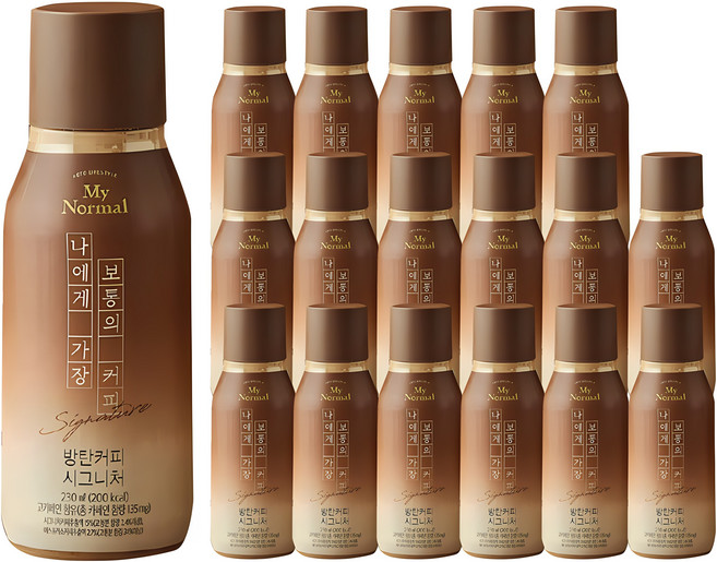 마이노멀 방탄커피 시그니처, 230ml, 18개