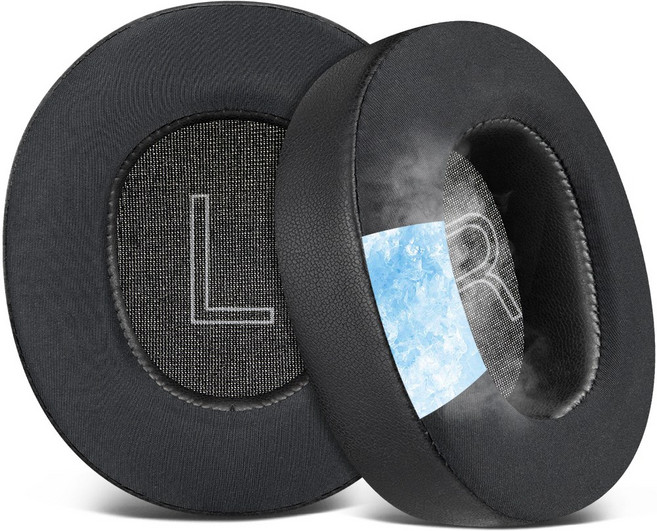 SOULWIT 쿨링 젤 교체용 이어패드-호환 모델 스틸시리즈 SteelSeries Arctis Nova Pro Wired Nova 1/1X/1P/3/4/4P/4X 헤드폰 1쌍, Black, 1개