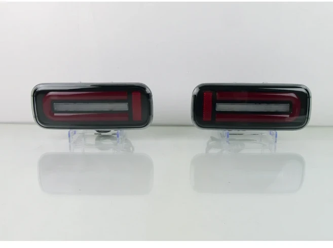 자전거정비스즈키 짐니 JB43 2007-2017용 자동차 LED 테일 라이트 1쌍 후미등 + 브레이크 다이나믹 방향지, 02 Black Clear face, 01 중국