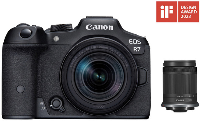 [캐논국내매장제품] EOS R7 + 18-180 STM KIT 미러리스 카메라 정품등록가능 가품일시환불 에투알부티크, 1개