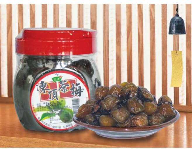 台灣上青 凍頂茶葉梅 紫蘇梅 脆梅, 1個, 脆梅400g