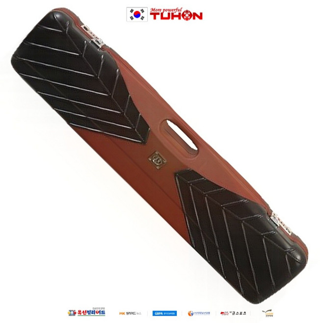 투혼 빌리어드 하드케이스 큐케이스 2X4X2 THA-24BR, 1개, 블랙and레드브라운