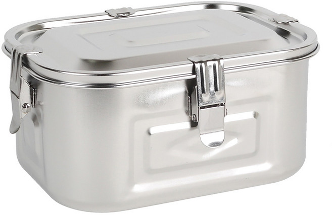 키친킹 국산 사각 김치통 스텐304 잠금 밀폐 김치통, 2호 (3L), 1개