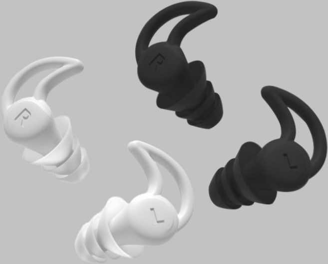 럭키픽 4중 소음차단 청력보호 실리콘 이어플러그 수면 수영 수험생 군인 귀마개 블랙 1+1, 2세트, 블랙 2개 + 화이트 2개