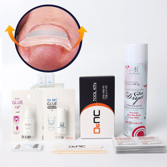 닥터엔씨 내성발톱 자가치료 스탠다드세트, 1개, 4mmx10매