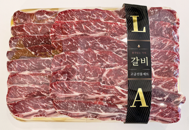 LA갈비 2kg 미국산 꽃갈비 초이스 추석/설/연말/명절선물 소갈비 찜 소고기선물, 포장없음(2kg), 1세트