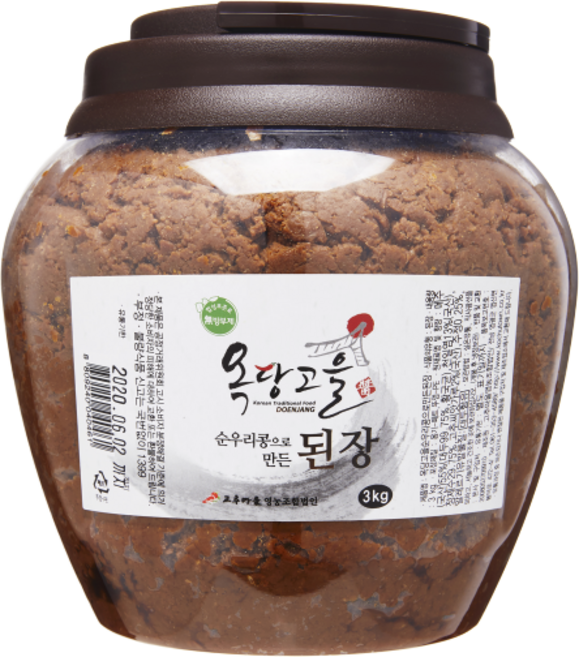 [2년숙성재래된장] 옥당고을 순우리콩으로 만든 된장, 3kg, 1개