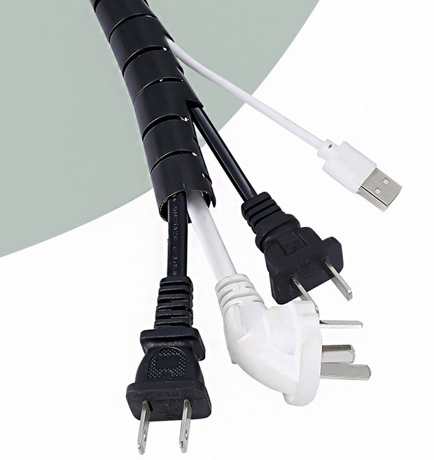 스네이크 전선 밴드 스네이크전선커버 커버 매직 케이블정리 22mm(특가), 화이트 22mm