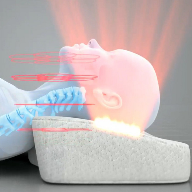 기억의베개 므네모시네 근적외선 네오디뮴자석 건강 경추베개, 1개, 연그레이