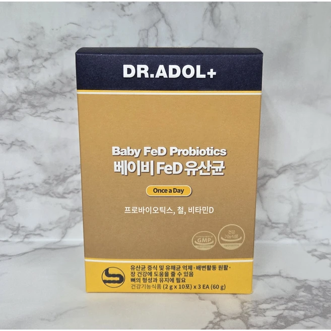 닥터아돌 베이비 FeD 아기유산균 2g x 30포, 30개 - 쿠팡