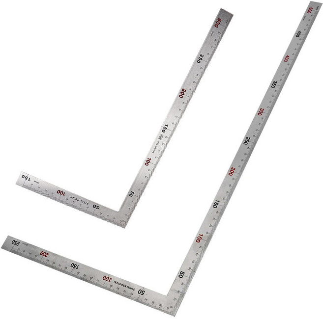 아이베란다 스텐 양면 직각자 150x300mm + 250x500mm 세트, 1개, 150x300mm(1개)+250x500mm(1개)