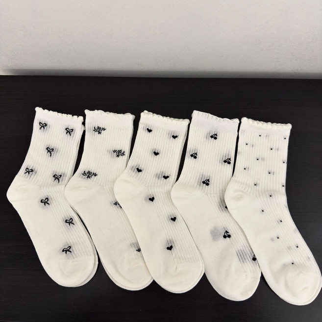 와이와이 여성 양말 5종 세트 WZ476