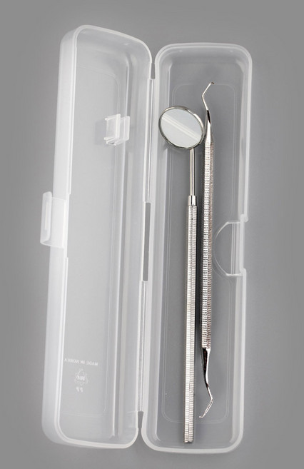 셀프 의료용 치석제거기+치경 B세트 스케일링 치아관리 구강케어, 1개