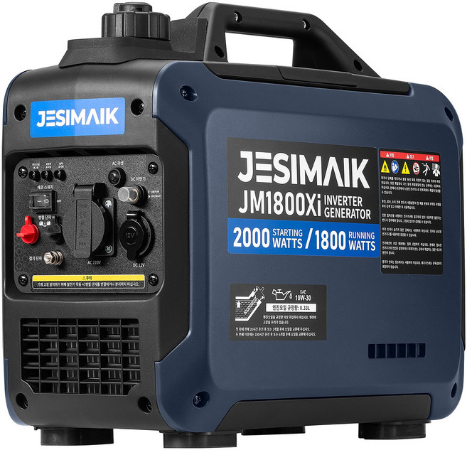 JESIMAIK JM1800Xi 소형 인버터 발전기 휴대용 14KG 초경량 정격출력 1.8kw, 1개